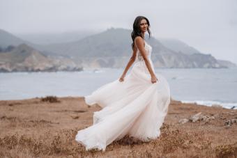 Allure Bridals Ariel with Sleeves #1 default Champagne/Ivory/Nude thumbnail